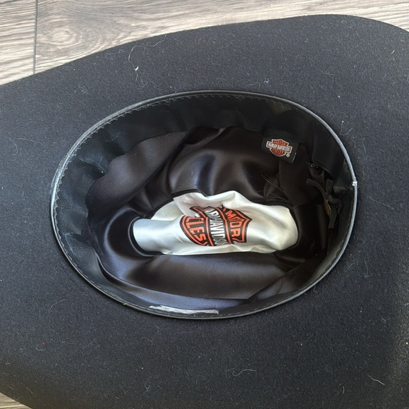 Harley-Davidson vintage felt studded Cowboy Hat size xl - Picture 8 of 12